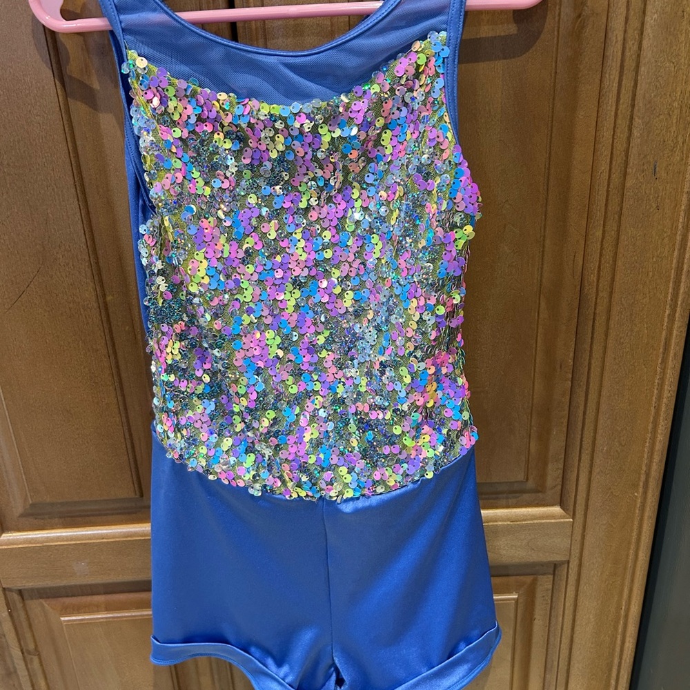 Weissman Shimmering Blue Dancewear